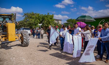 Alcalde inicia rehabilitación de pavimento en avenida Cantinflas y accesos a colonia El Cambio.