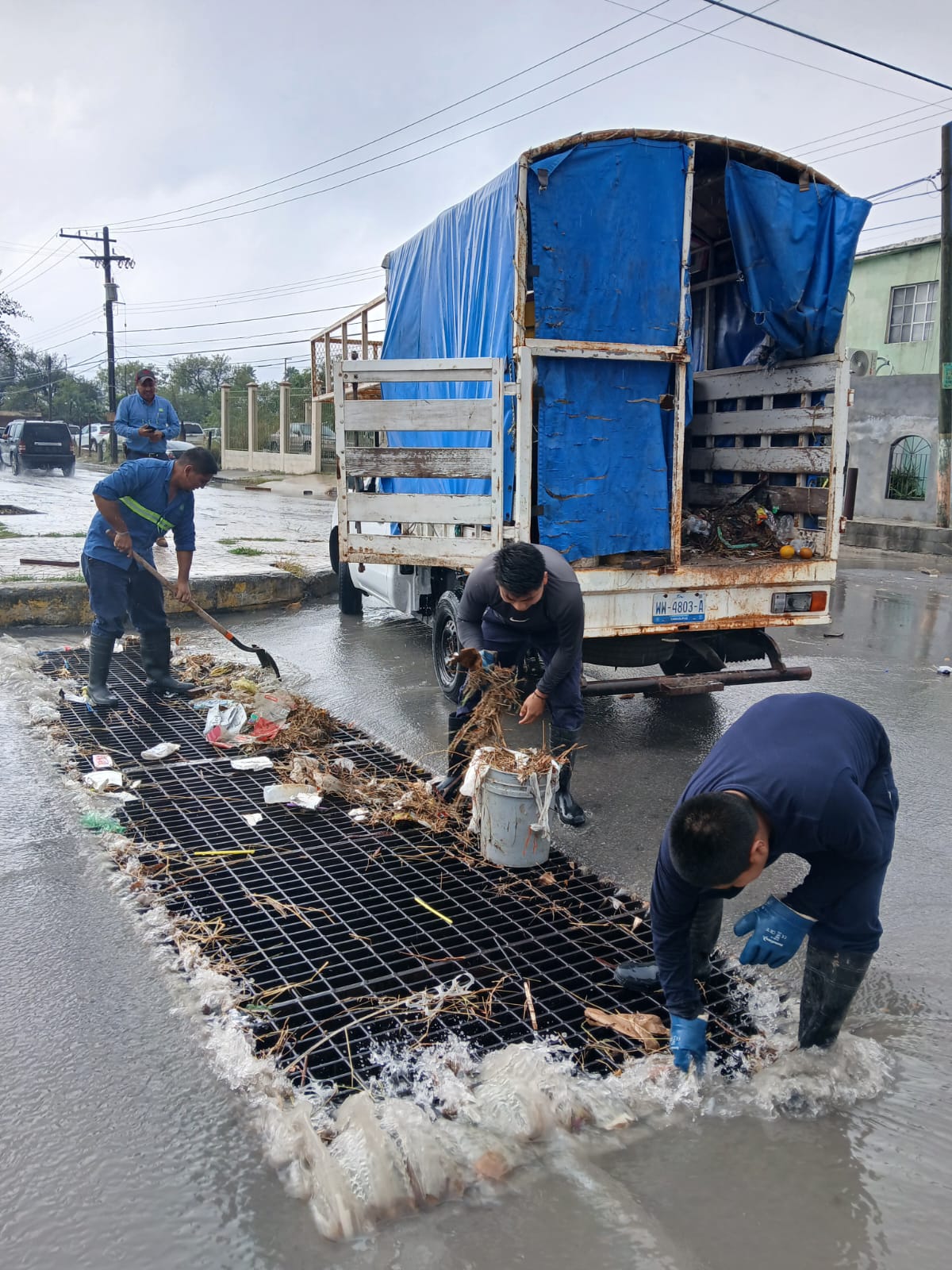 Activan comité de contingencia en Matamoros tras intensas lluvias