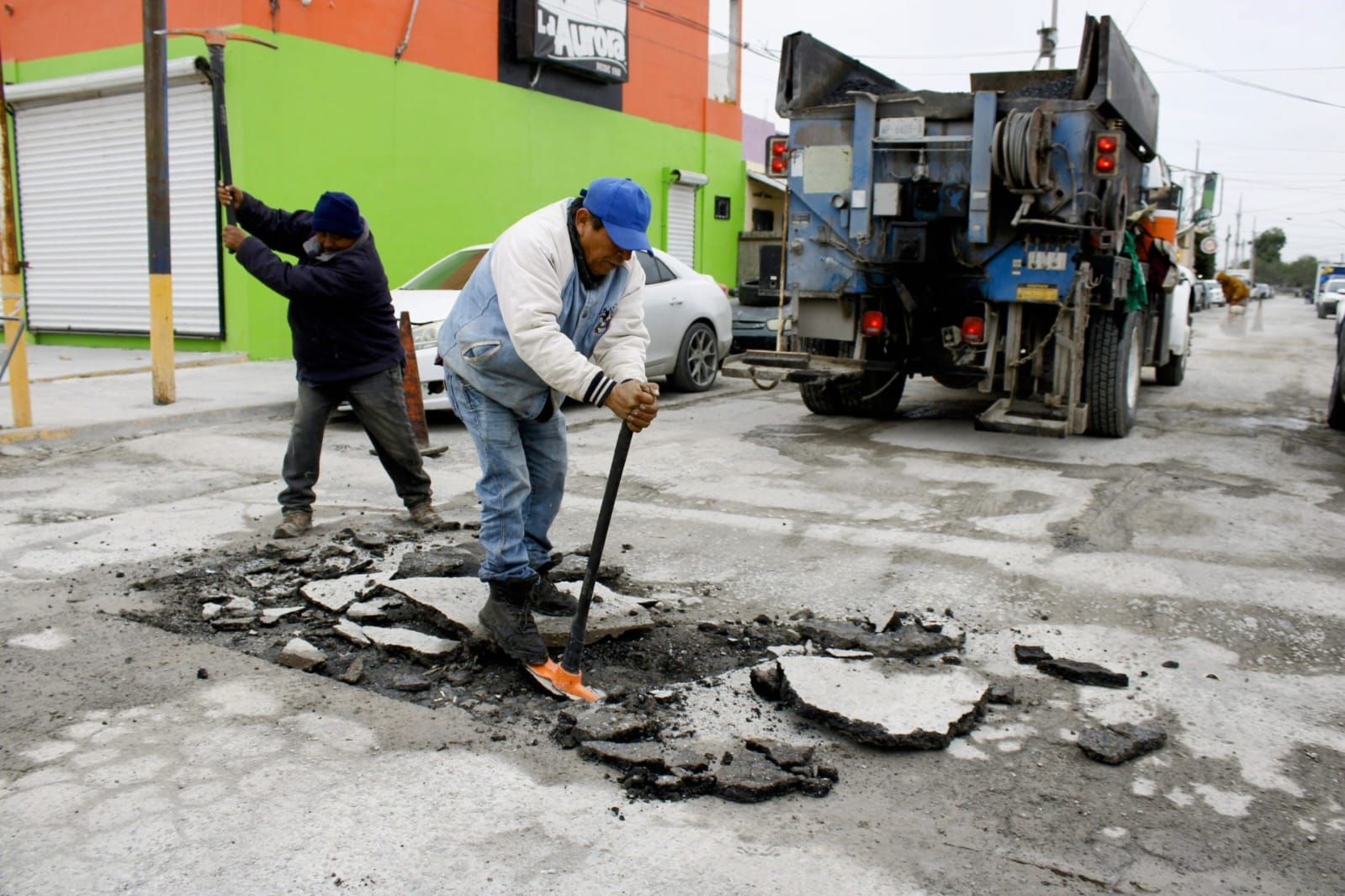 Transformación urbana en Matamoros: rehabilitan calles en Las Brisas